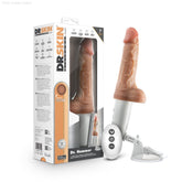 Dr. Skin Silicone By Blush® | Dr. Hammer 7 Inch Vibrating And Thrusting Dildo – Soft Liquid Silicone Realistic Penis With Warming Sensations – Beige-French Quarter Lingerie